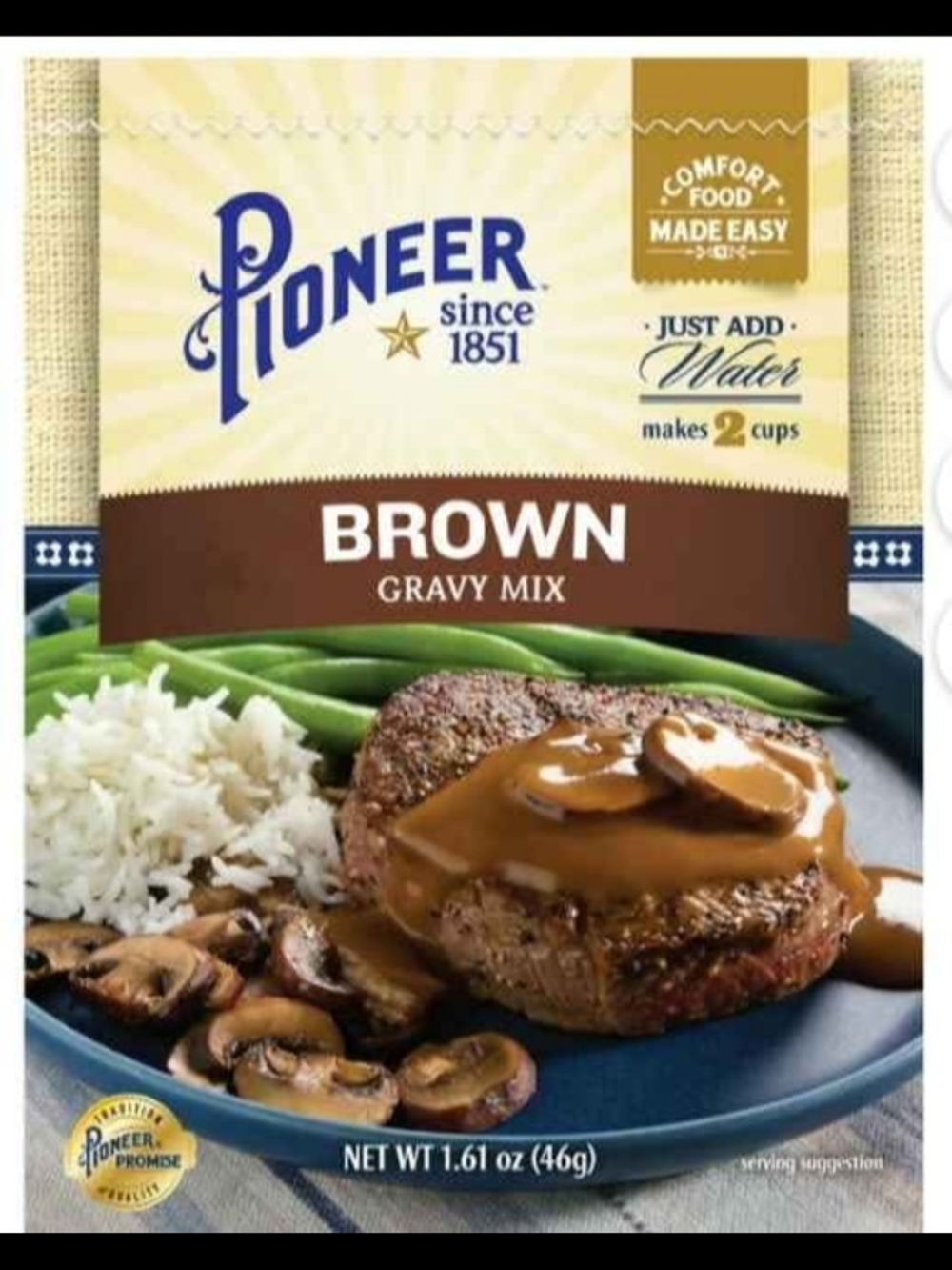 PIONEER Brown Gravy Mix Packet - Case Of 12